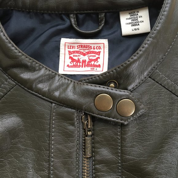 Levi's Dark Green Moto Jacket - Picture 8 of 8